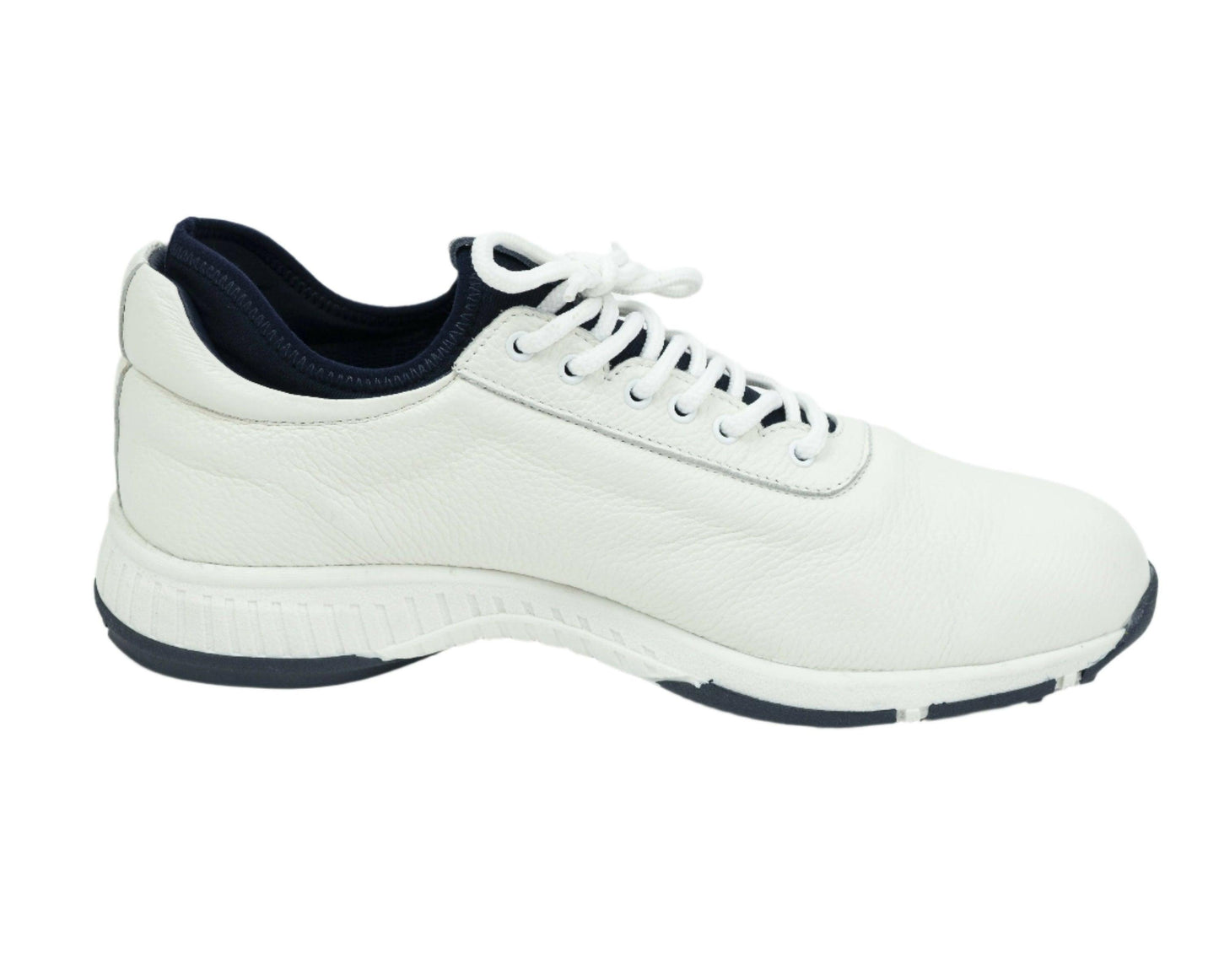 Zapatos de golf Deerskin Ace para hombre en blanco y azul marino