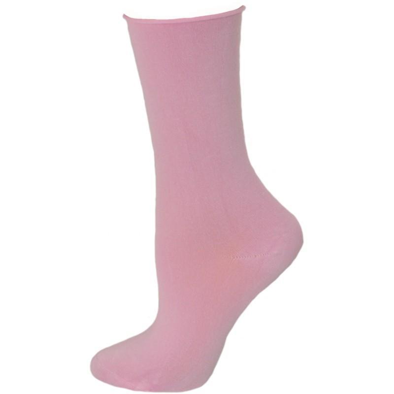 Women's Bamboo Socks - Roll Top Colorful Crew