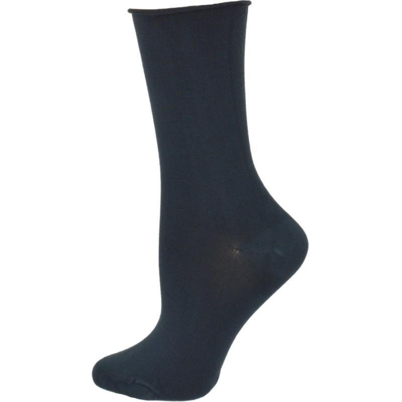 Women's Bamboo Socks - Roll Top Colorful Crew