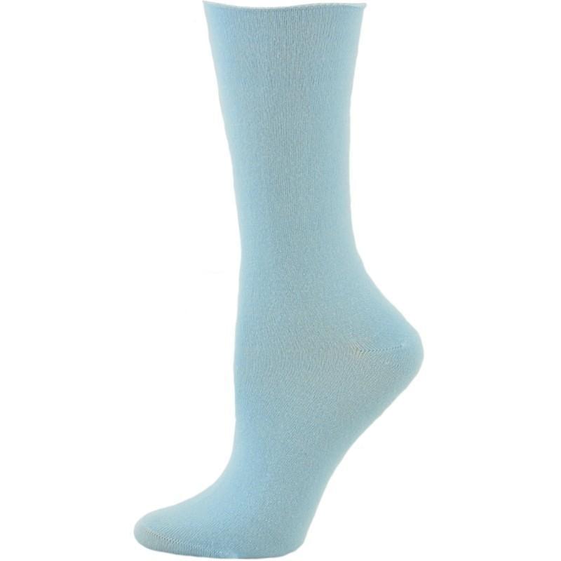 Women's Bamboo Socks - Roll Top Colorful Crew