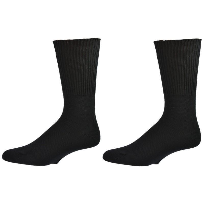 Women's Extra Wide Calf - Cotton Crew Socks, Non-Binding Crew Socks