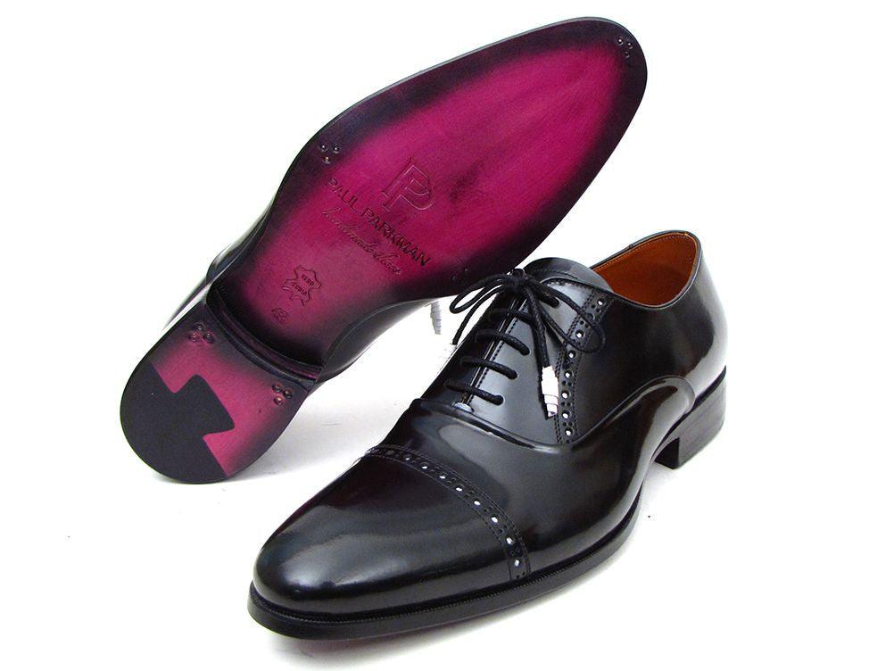 Zapatos de vestir negros con puntera de Paul Parkman (ID n.° 78RG61)