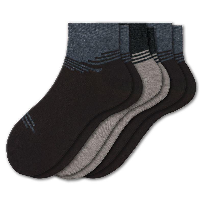 Calcetines de rayón para hombre, calcetines de rendimiento hasta el tobillo, paquete de 3 pares