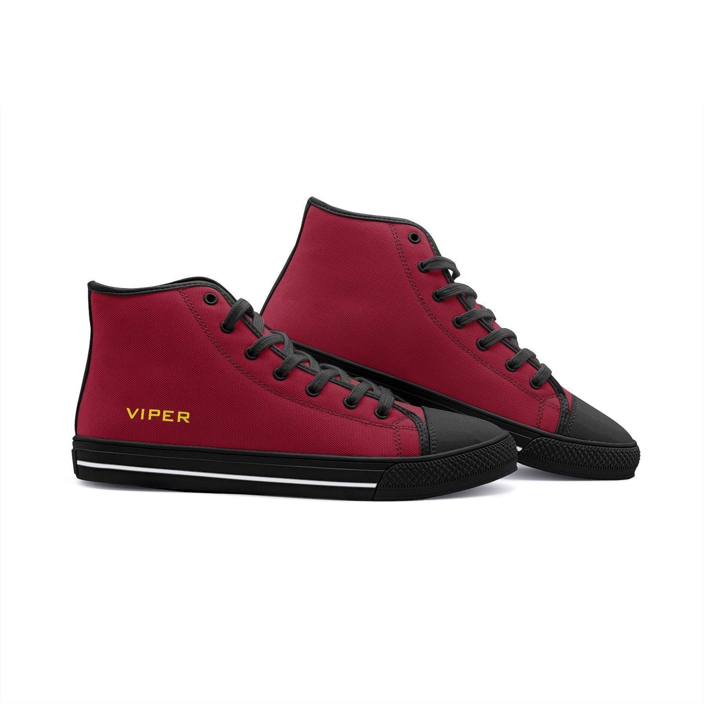 VIPER HIP HOP SHOES High Top Burgundy Canvas Style 54TO