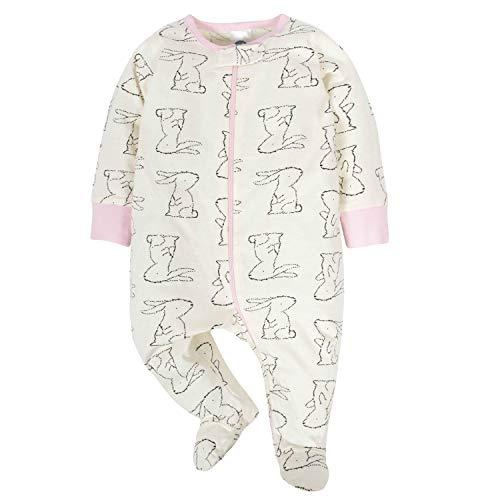 Gerber Baby Girls' 4 Pack Sleep 'N Play Footie