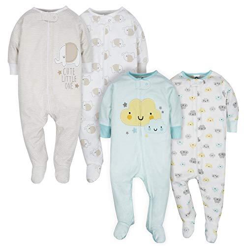 Gerber Baby Boys 4 Pack Sleep 'N Play Footie