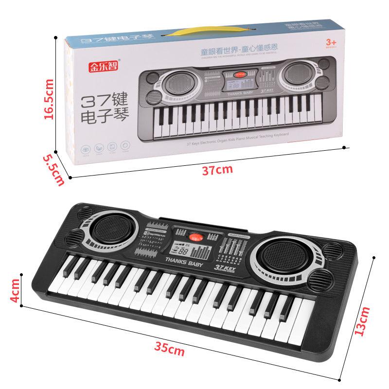 Piano de juguete electrónico de 37 teclas para niños