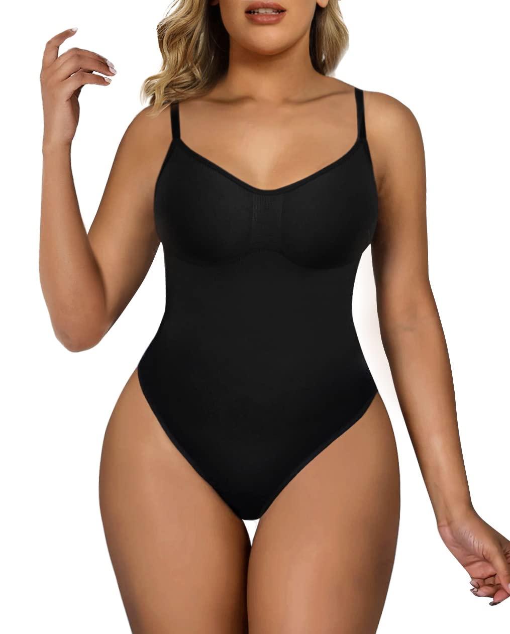 Shapewear para mujer SHAPERX Body moldeador de abdomen sin costuras con cintura ajustada 