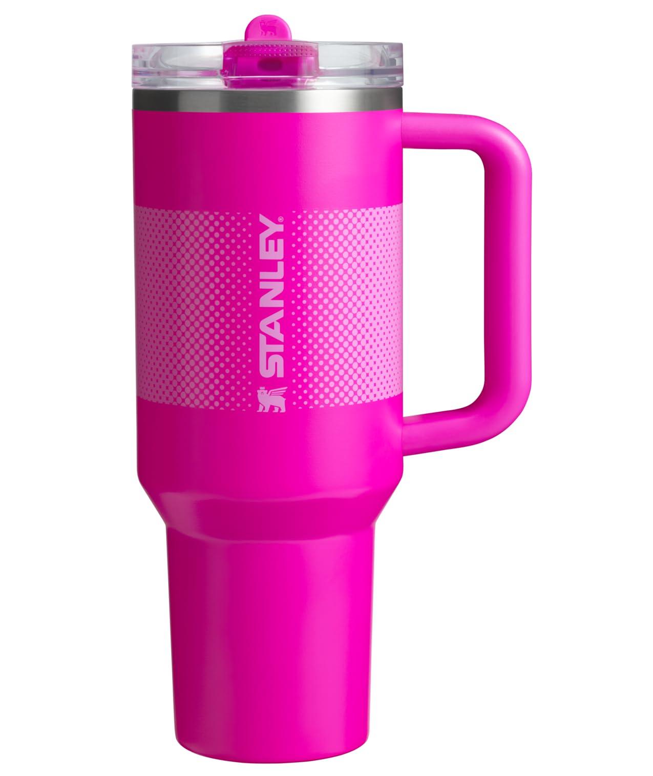 Stanley Quencher ProTour Flip Straw Tumbler with Leakproof Lid 30 oz | Built-In Straw & Handle | Cupholder Compatible for Travel | Insulated Stainless Steel Cup | BPA-Free | Vivid Violet Fade