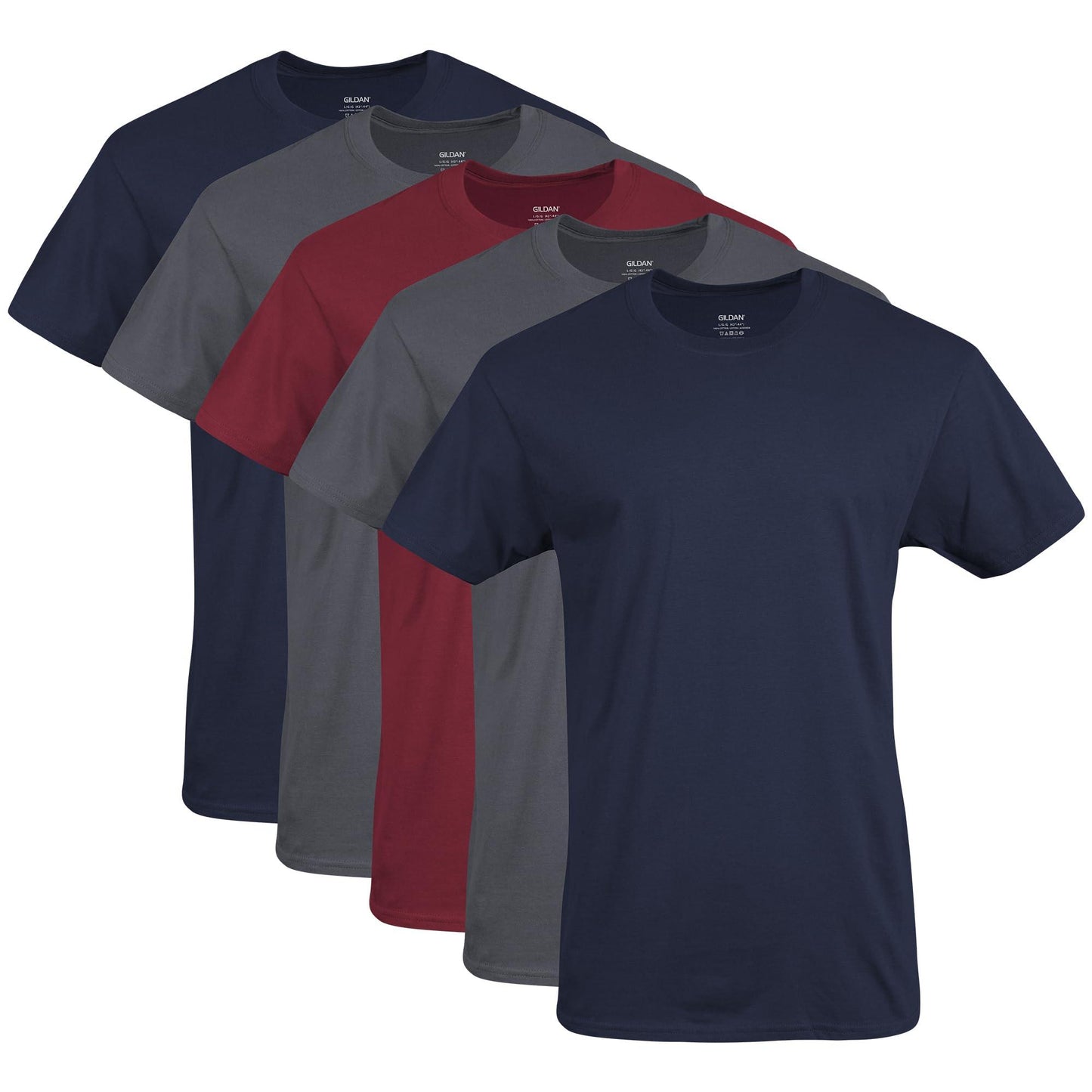 Pack de varias camisetas de cuello redondo para hombre de Gildan, estilo G1100 