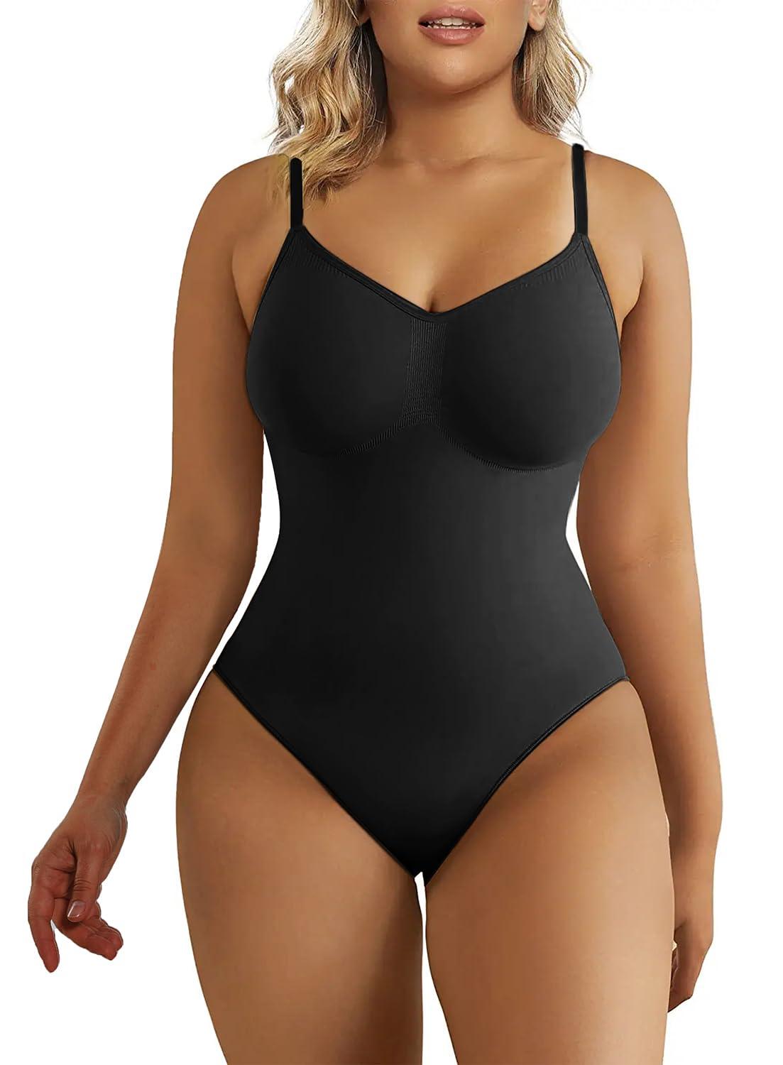 Shapewear para mujer SHAPERX Body moldeador de abdomen sin costuras con cintura ajustada 