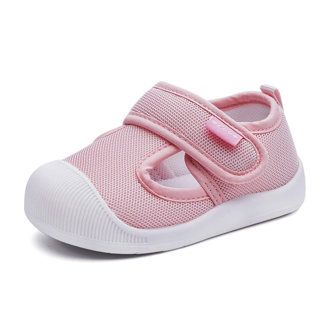 BMCiTYBM Baby Sneakers Girls Boys Lightweight Breathable Mesh First Walkers Shoes 6-24 Months