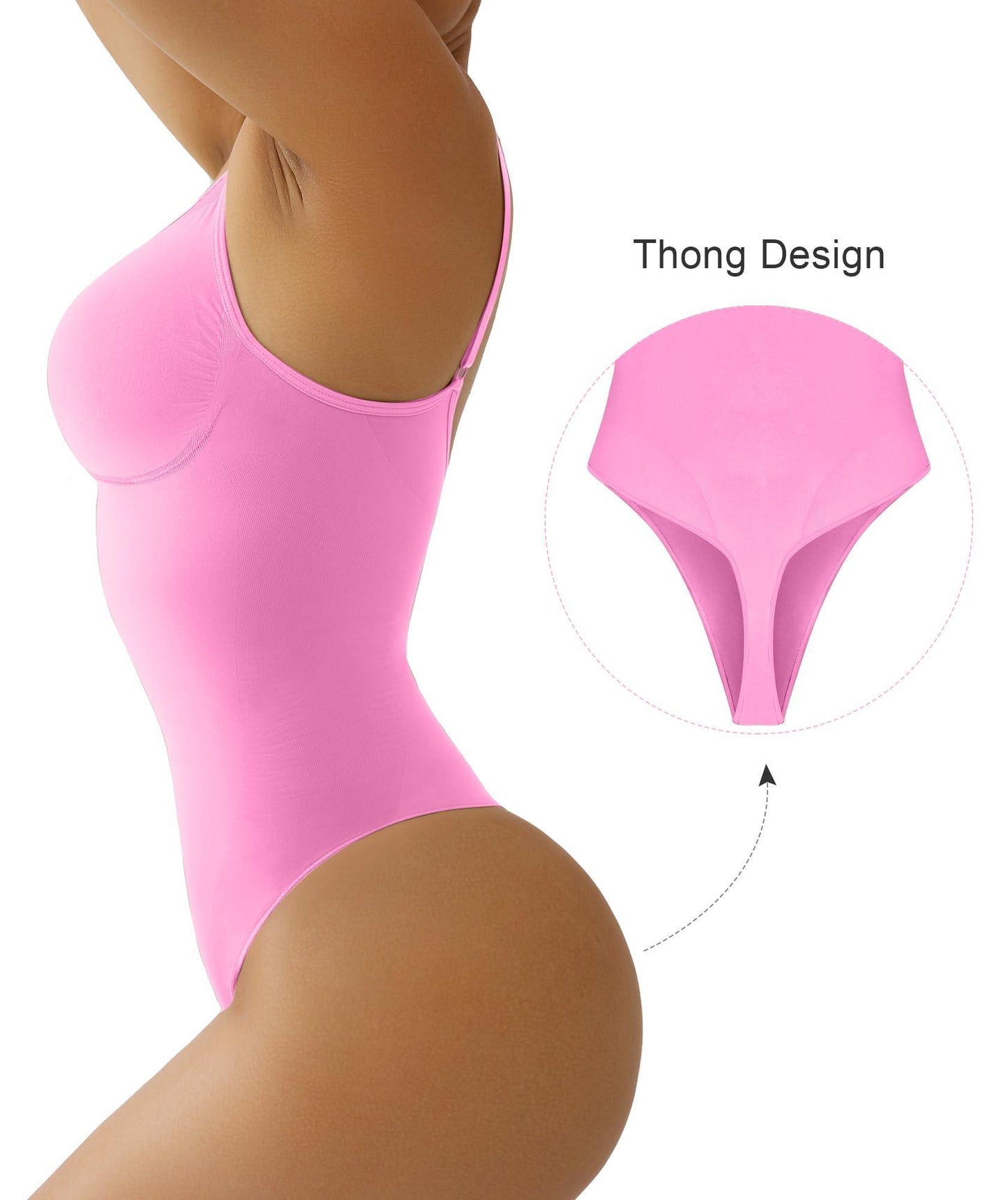 SHAPERX Women's Shapewear Bodysuit Tummy Control Body Shaper Seamless Sculpting Snatched Waist Body Suit