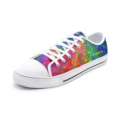 VIPER SHOES STYLE 54TT Low Top Multi Mosaic Abstract Canvas Shoes