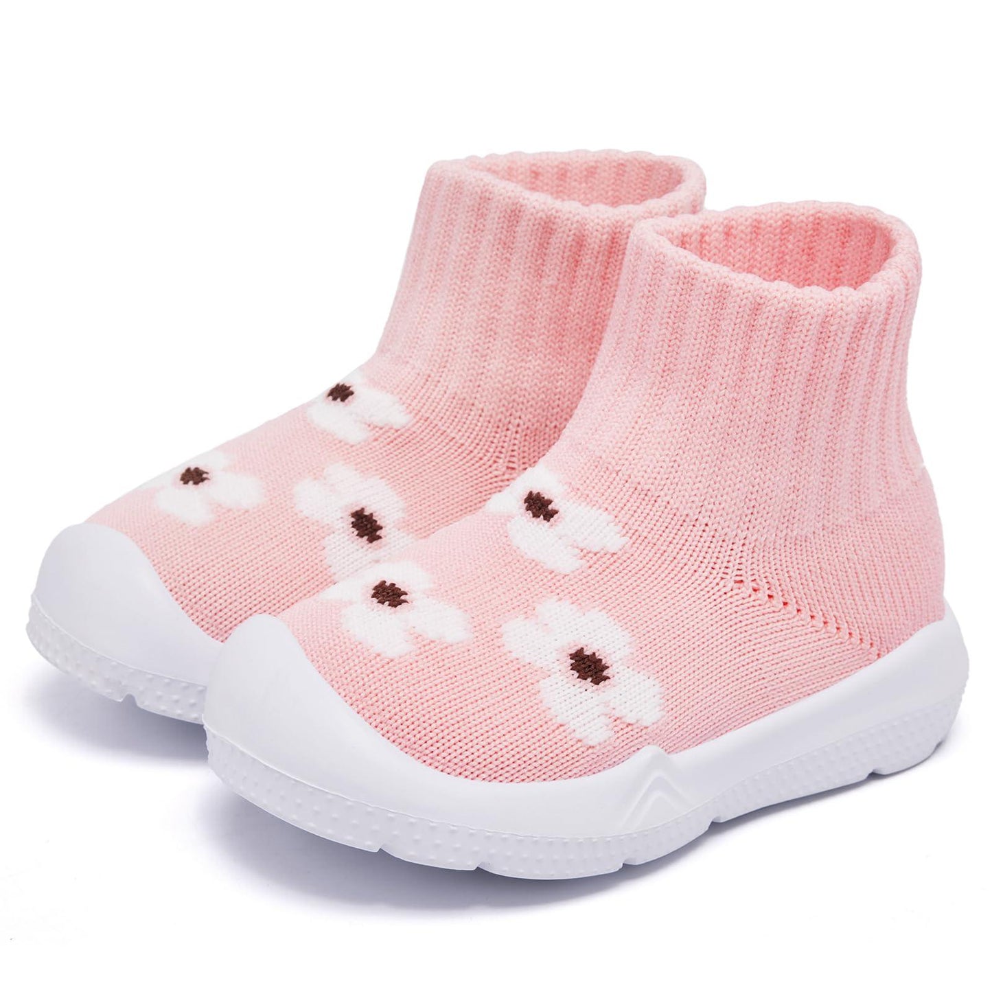 MORENDL Zapatos tipo calcetín para niños pequeños Zapatos para caminar para bebés Zapatillas para bebés Zapatillas antideslizantes para niños y niñas 