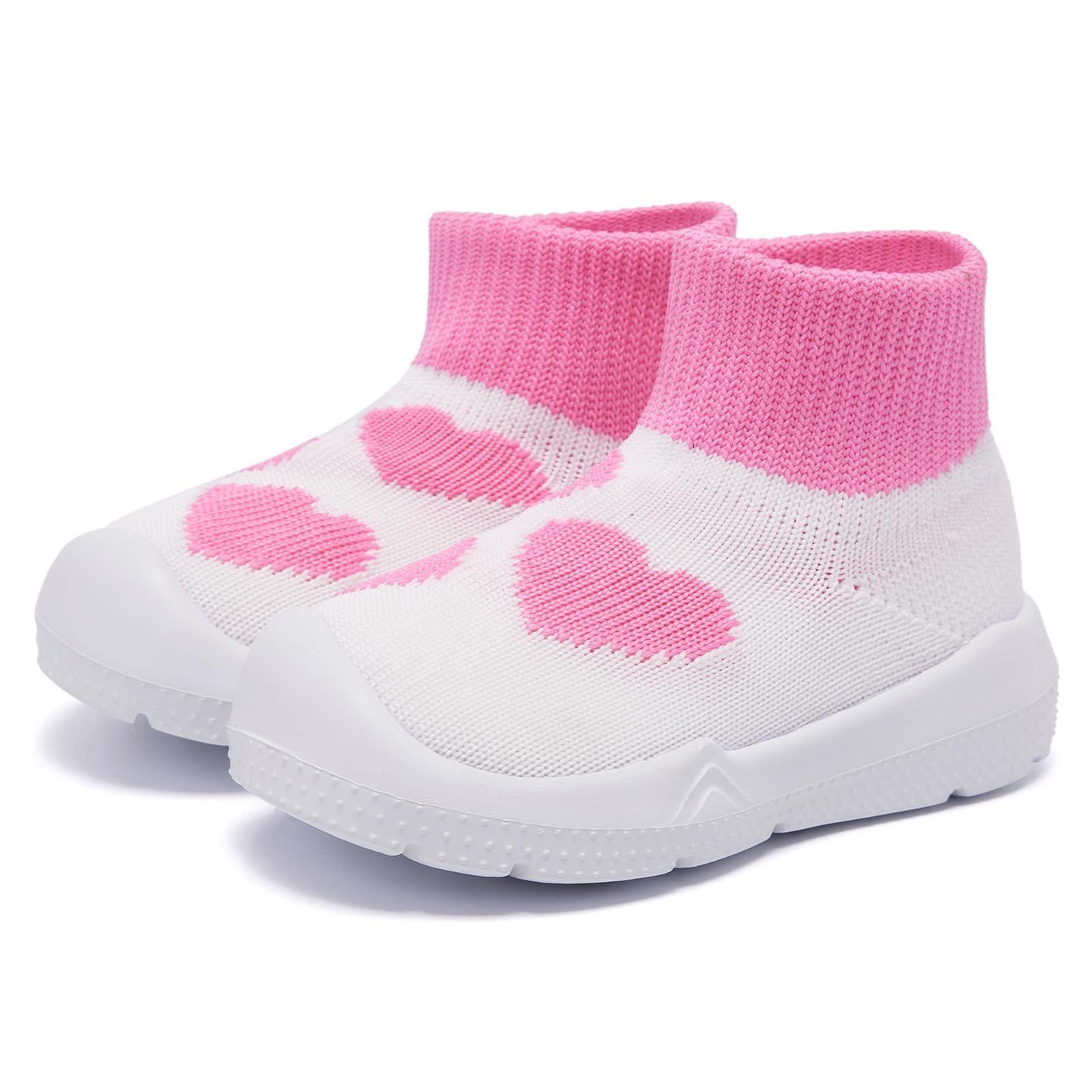 MORENDL Zapatos tipo calcetín para niños pequeños Zapatos para caminar para bebés Zapatillas para bebés Zapatillas antideslizantes para niños y niñas 