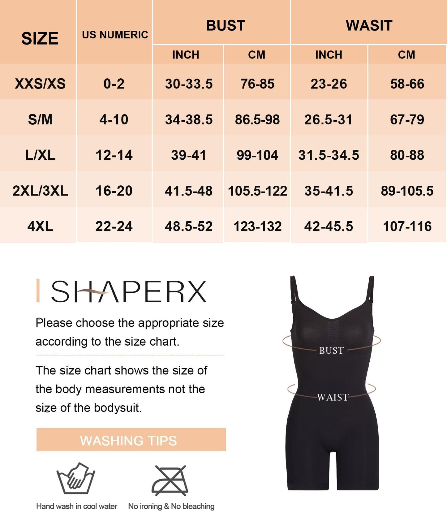 Shapewear para mujer SHAPERX Body moldeador de abdomen sin costuras con cintura ajustada 