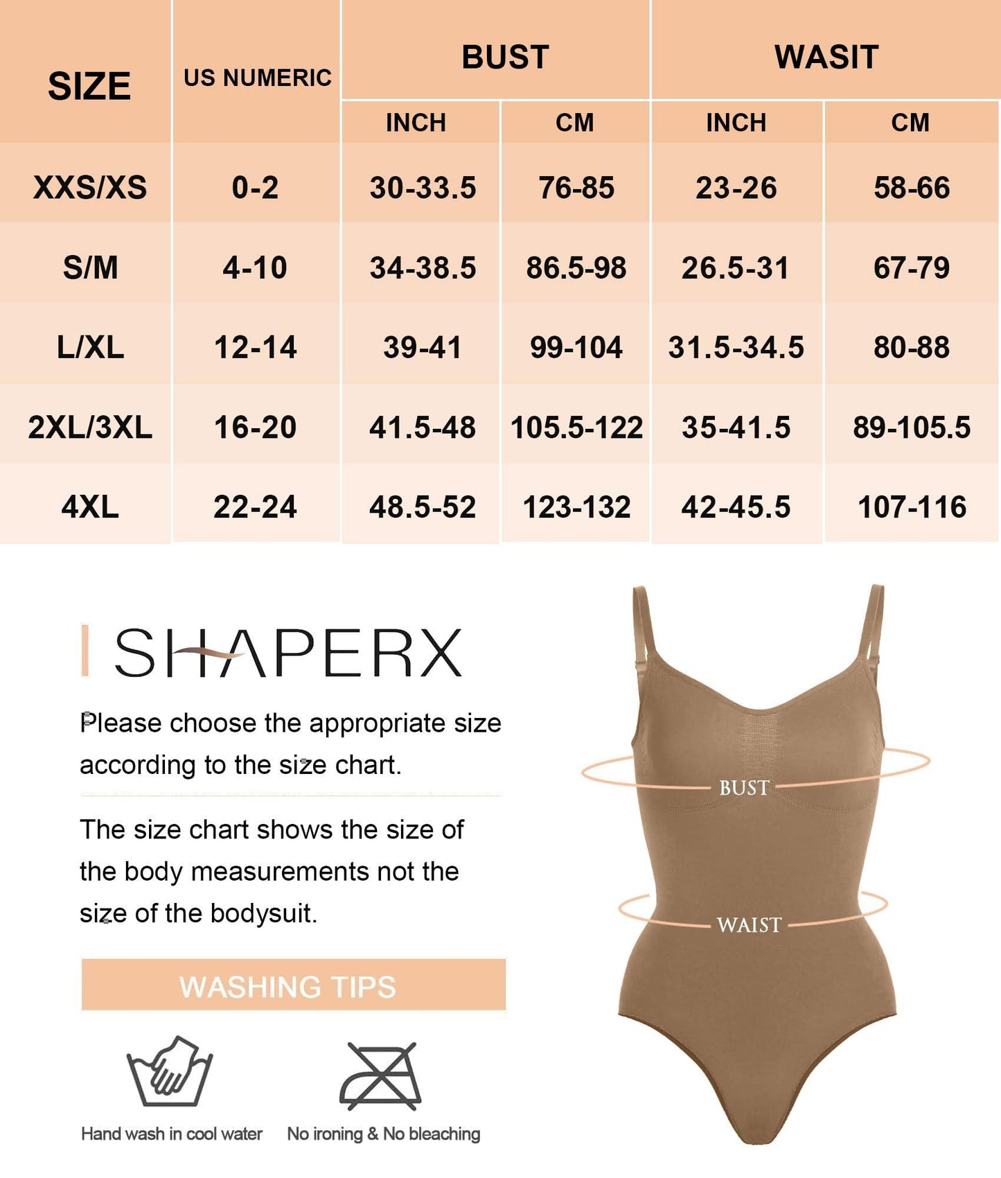 Shapewear para mujer SHAPERX Body moldeador de abdomen sin costuras con cintura ajustada 