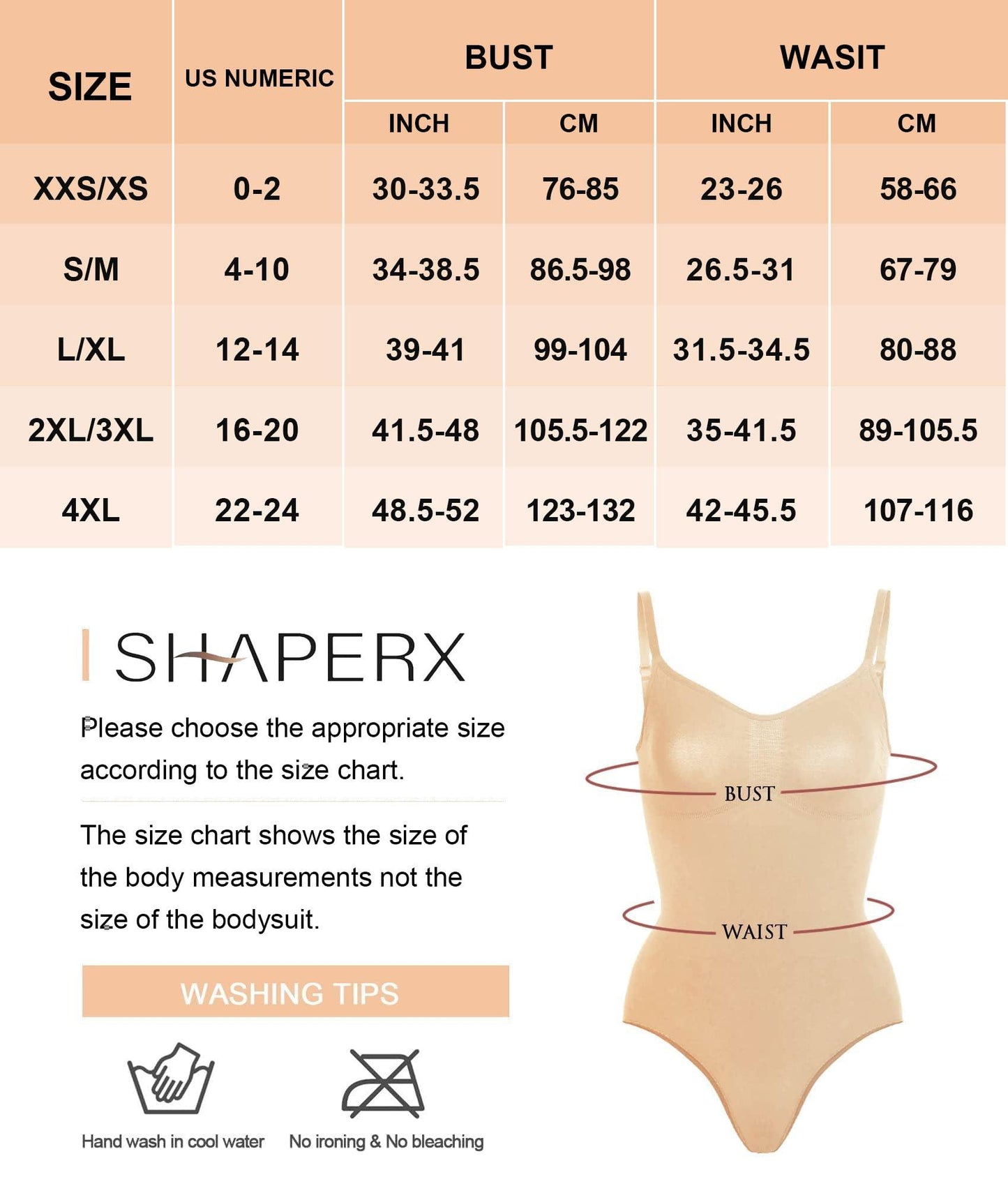 Shapewear para mujer SHAPERX Body moldeador de abdomen sin costuras con cintura ajustada 