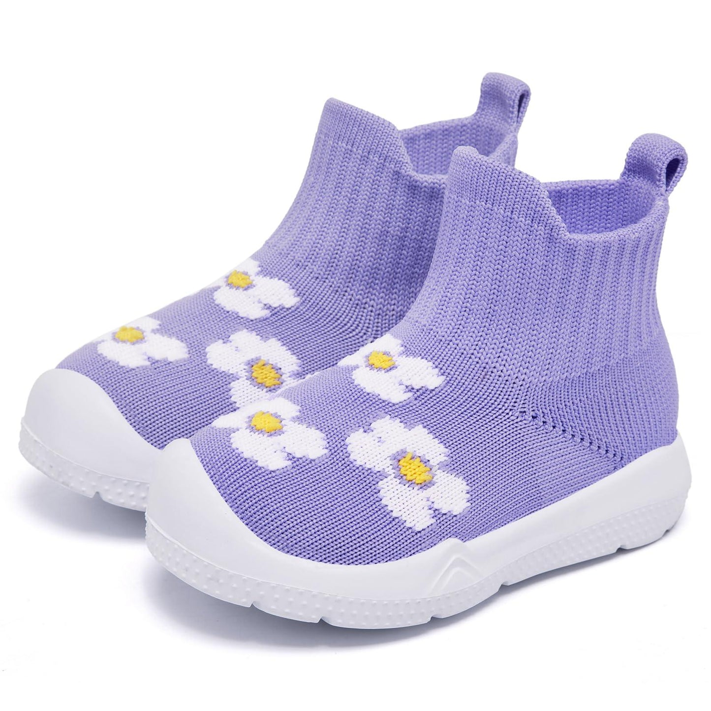 MORENDL Zapatos tipo calcetín para niños pequeños Zapatos para caminar para bebés Zapatillas para bebés Zapatillas antideslizantes para niños y niñas 