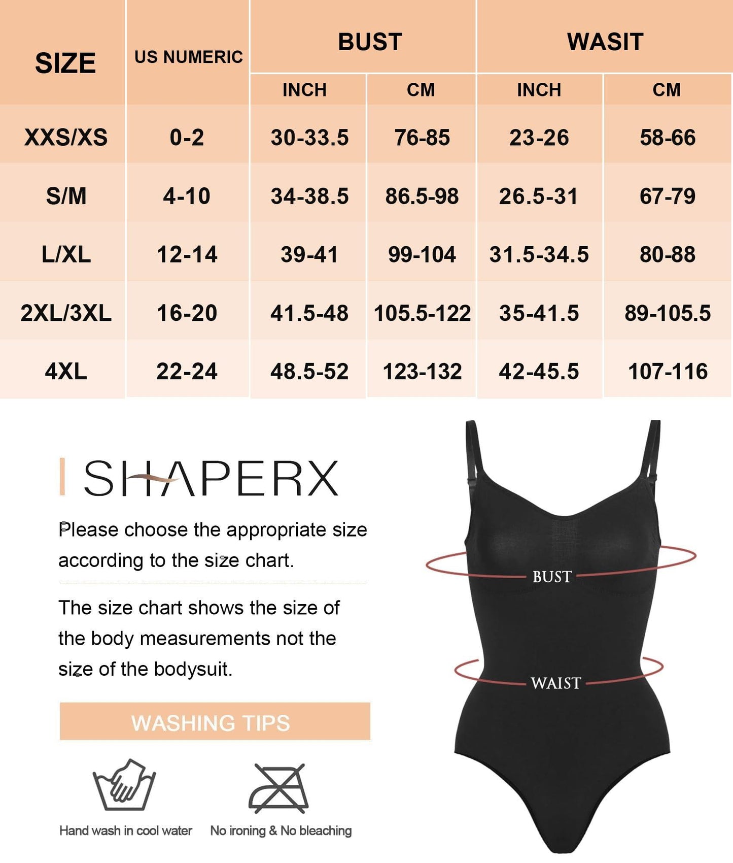 Shapewear para mujer SHAPERX Body moldeador de abdomen sin costuras con cintura ajustada 