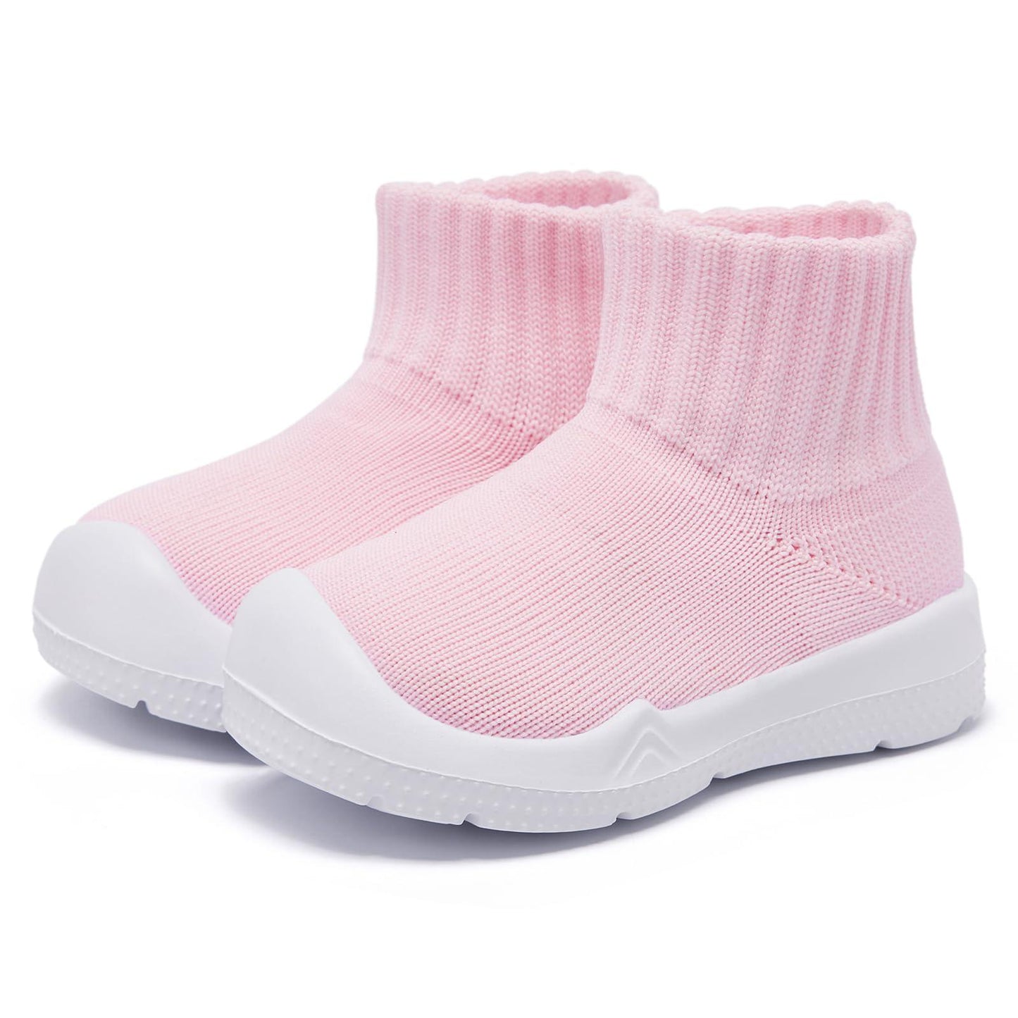 MORENDL Zapatos tipo calcetín para niños pequeños Zapatos para caminar para bebés Zapatillas para bebés Zapatillas antideslizantes para niños y niñas 