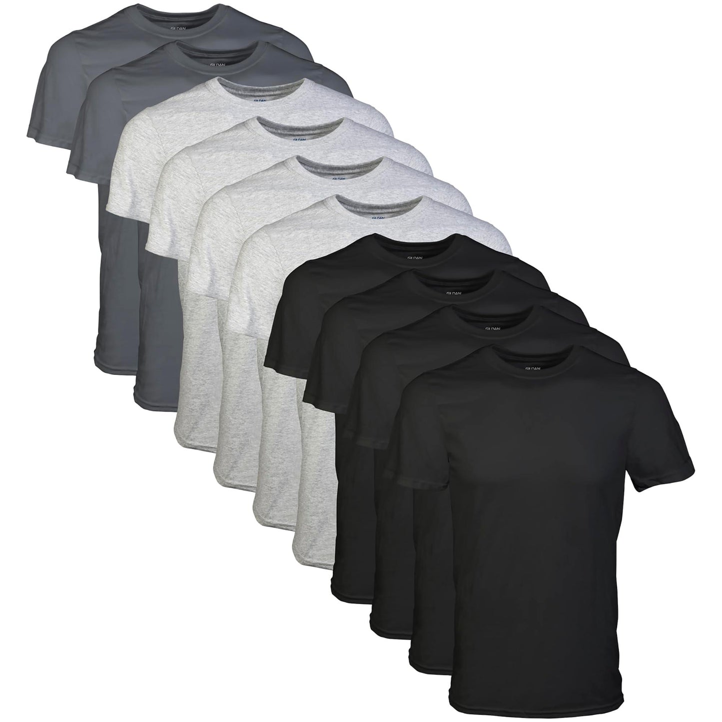 Pack de varias camisetas de cuello redondo para hombre de Gildan, estilo G1100 