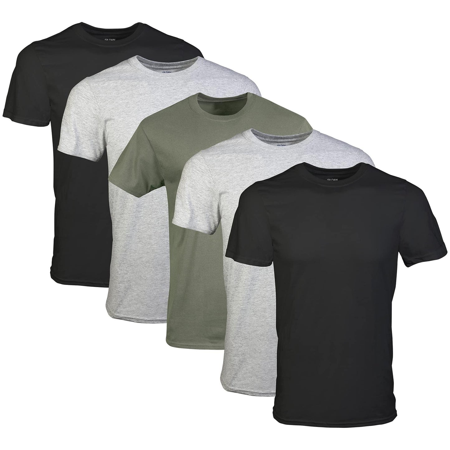 Pack de varias camisetas de cuello redondo para hombre de Gildan, estilo G1100 