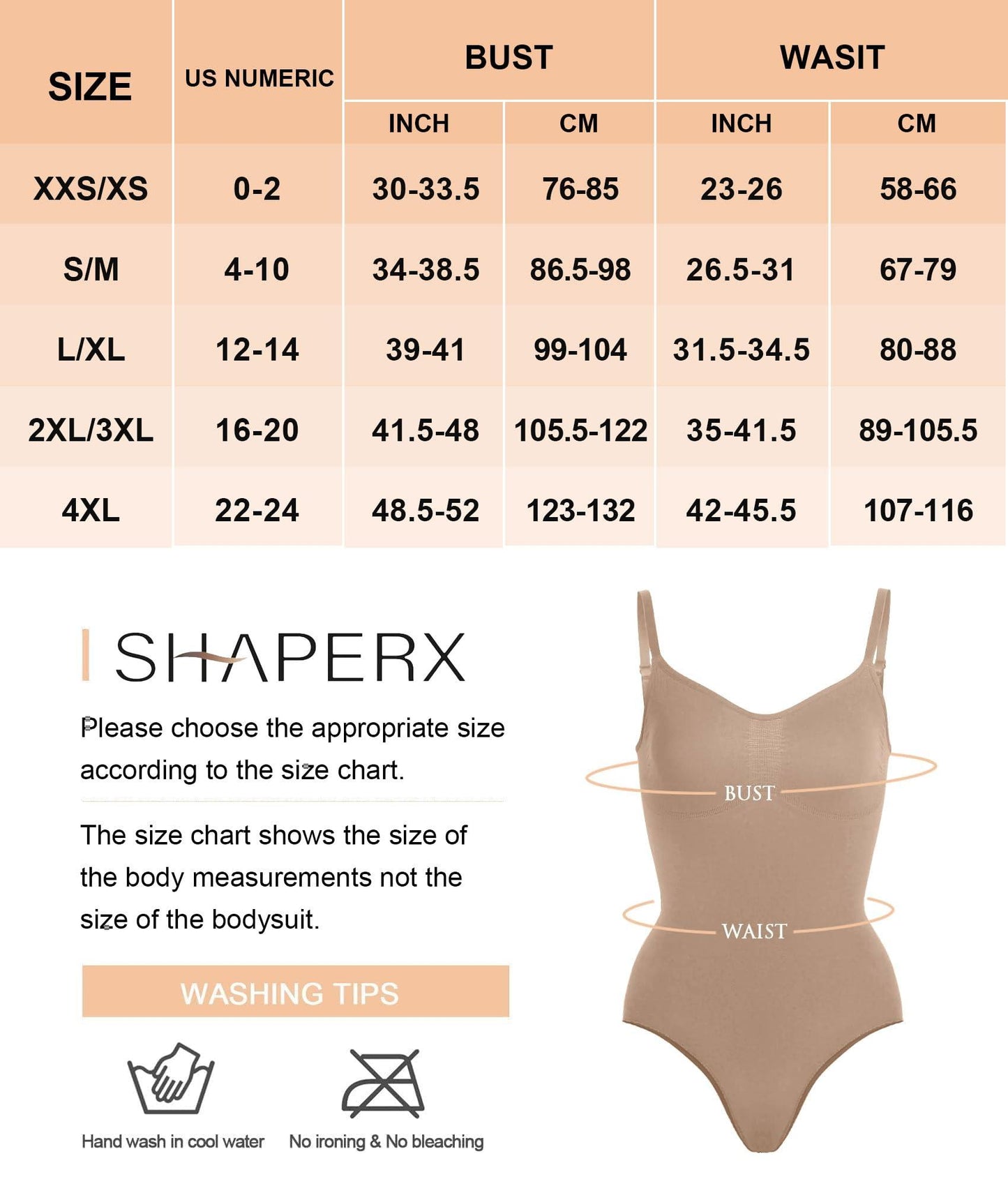 Shapewear para mujer SHAPERX Body moldeador de abdomen sin costuras con cintura ajustada 