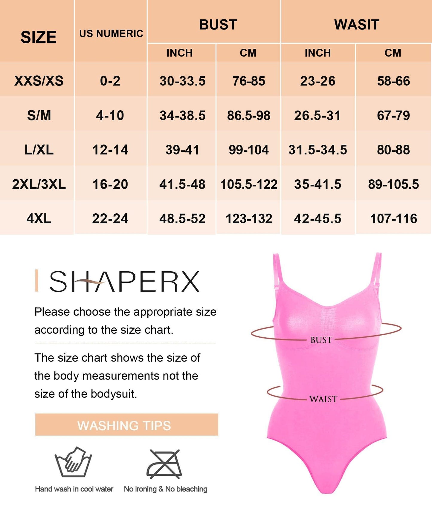 Shapewear para mujer SHAPERX Body moldeador de abdomen sin costuras con cintura ajustada 