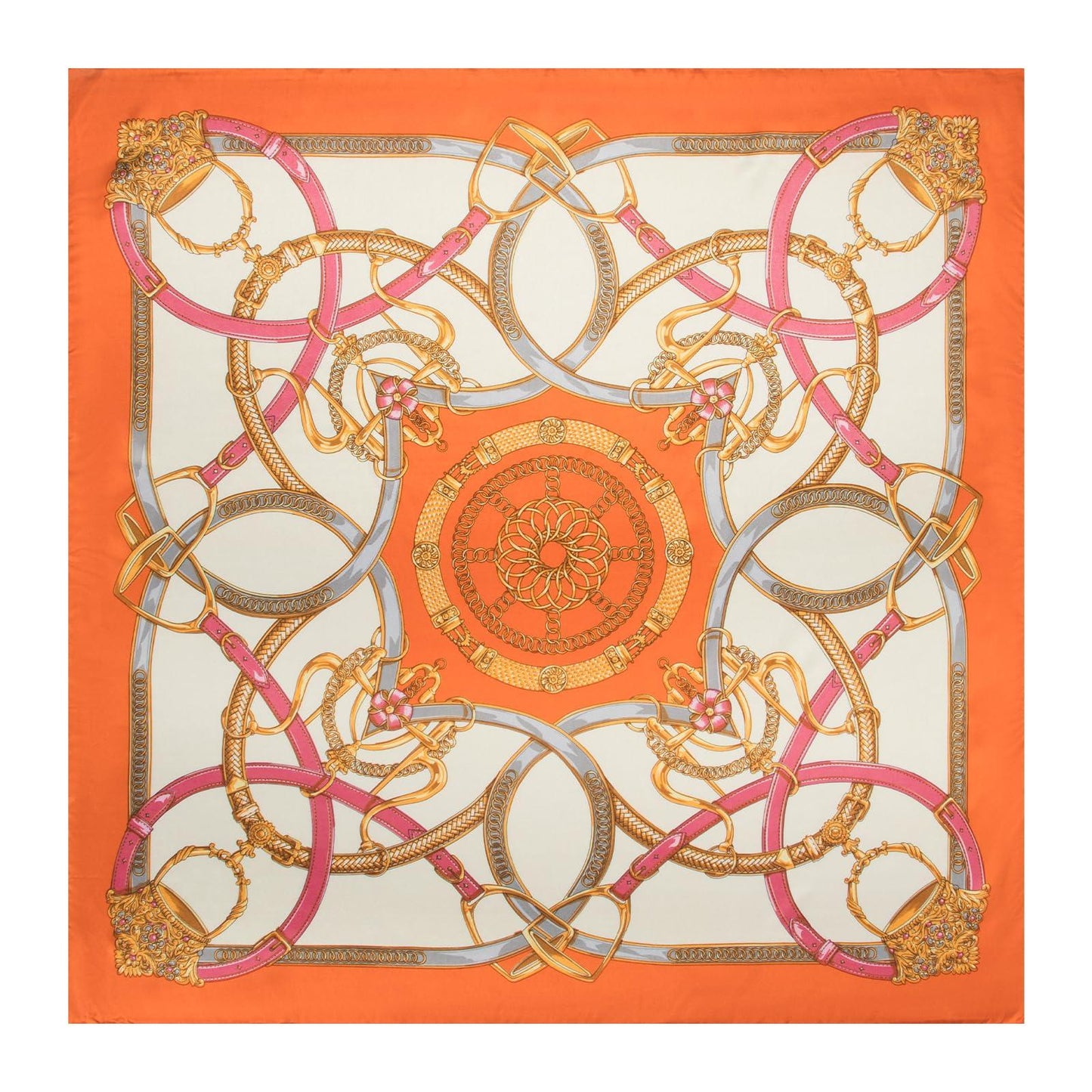 RIIQIICHY Head Scarf for Women Like Silk Scarf Hair Scarf Printed Square Scarf Bandanas for Women 35 Inches