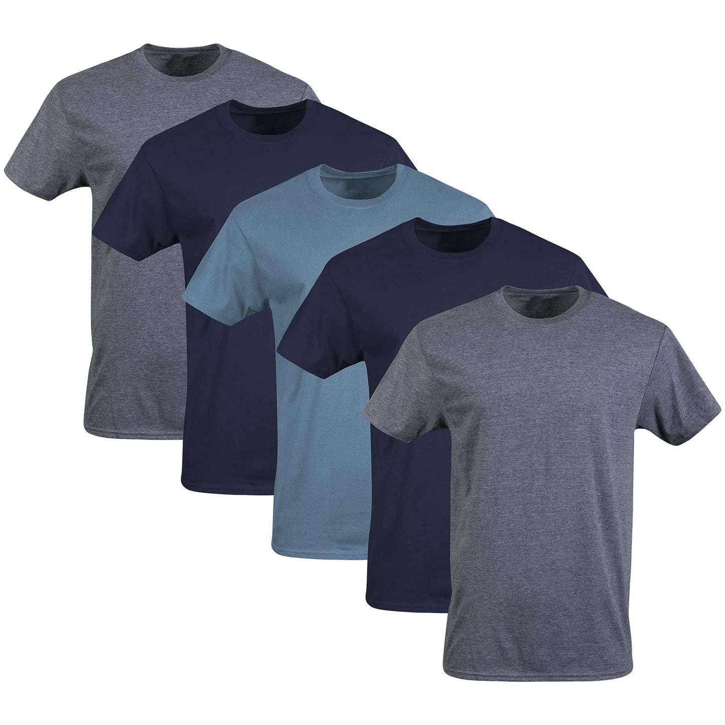 Pack de varias camisetas de cuello redondo para hombre de Gildan, estilo G1100 