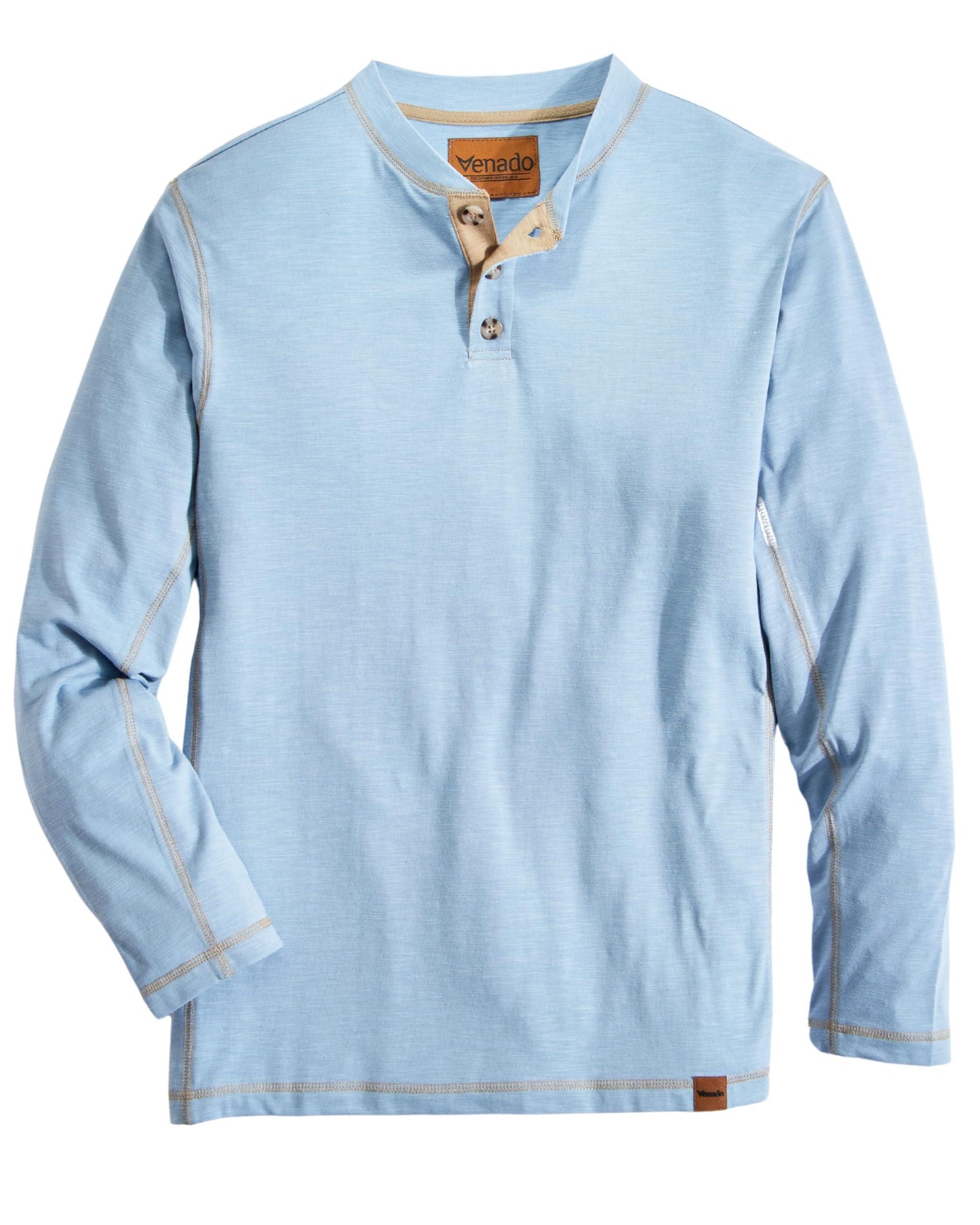 Venado Henley Long Sleeve Shirts for Men - Mens Henley with Flex Material