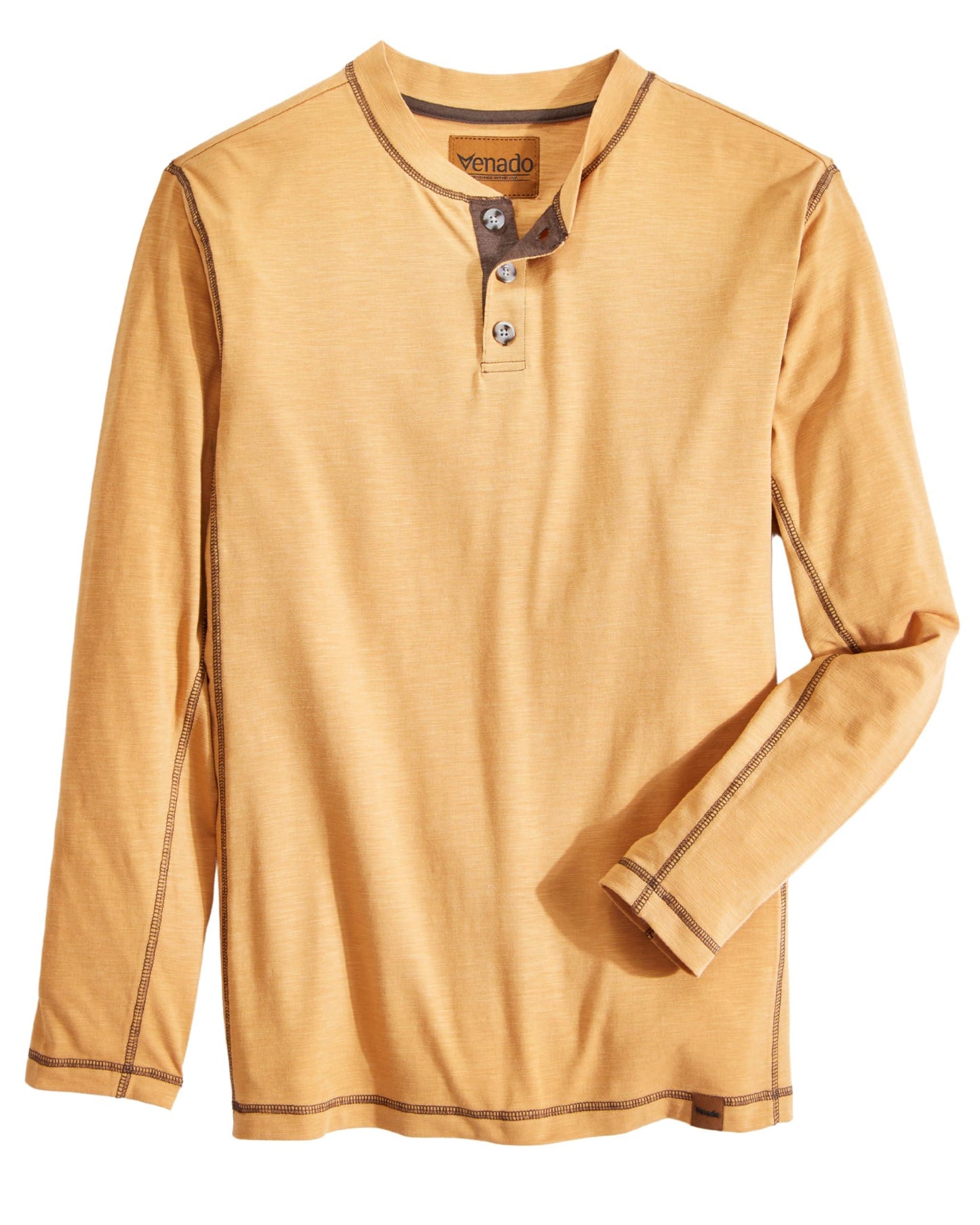 Venado Henley Long Sleeve Shirts for Men - Mens Henley with Flex Material