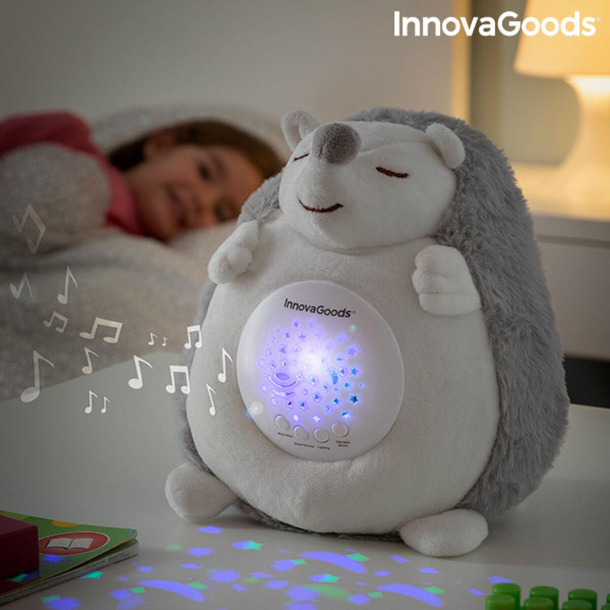 Peluche de erizo con ruido blanco y proyector de luz nocturna Spikey