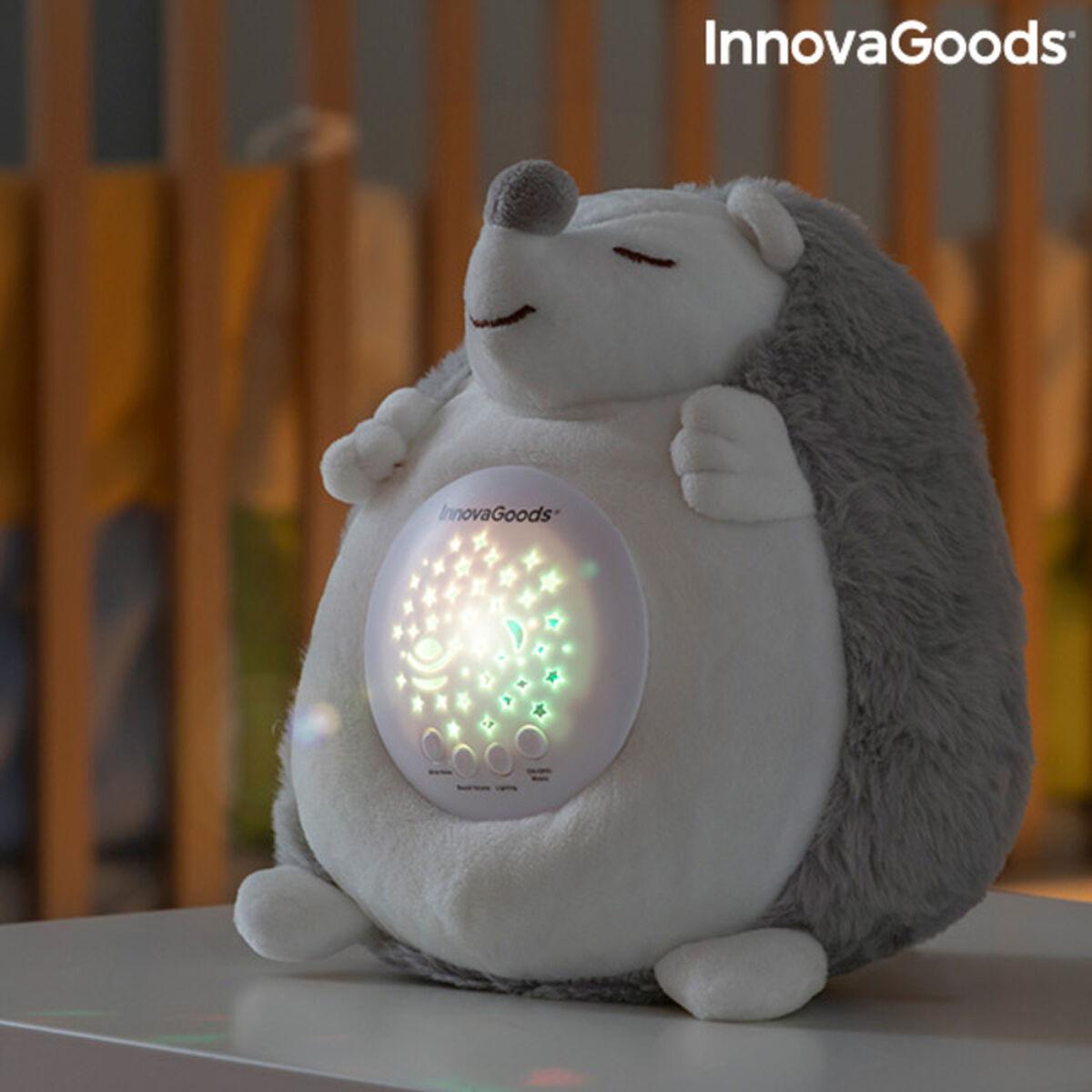 Peluche de erizo con ruido blanco y proyector de luz nocturna Spikey