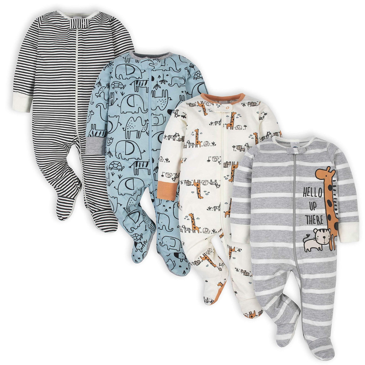 Pack de 4 pijamas para dormir y jugar de Gerber Baby Boys 