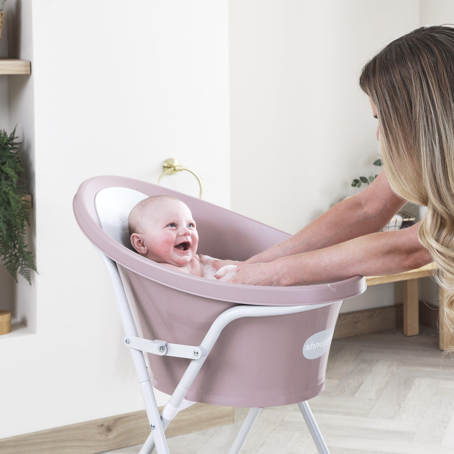 Baby Bath | Newborn Baby Bath Support with Bum Bump | Compact Bathtub for Babies | Bath Seat Suitable from Birth