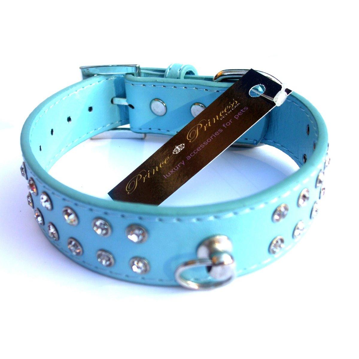 Double Row Crystal Rhinestone Dog Collars 10-20"