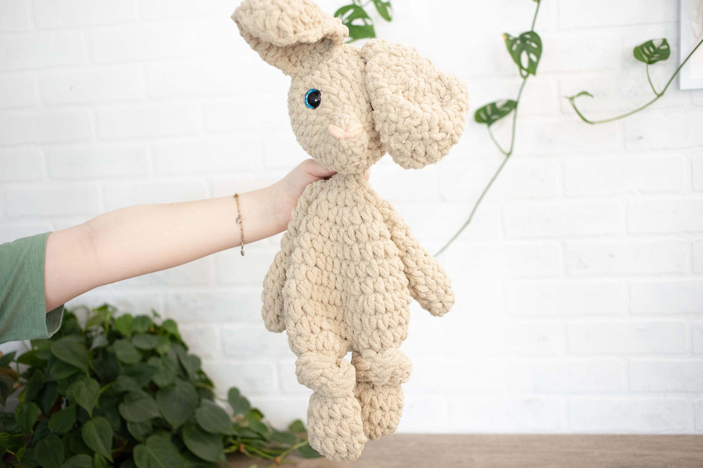 Conejito de crochet para perros, animal de peluche de crochet, conejito amigurumi