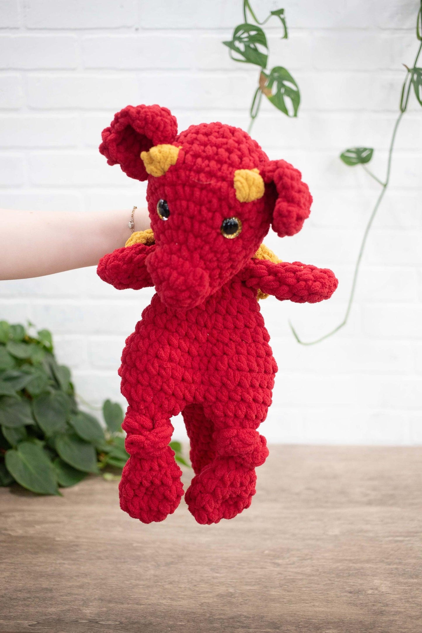 Dragon Lovey, Crochet Stuffed Animal, Dragon Snuggler