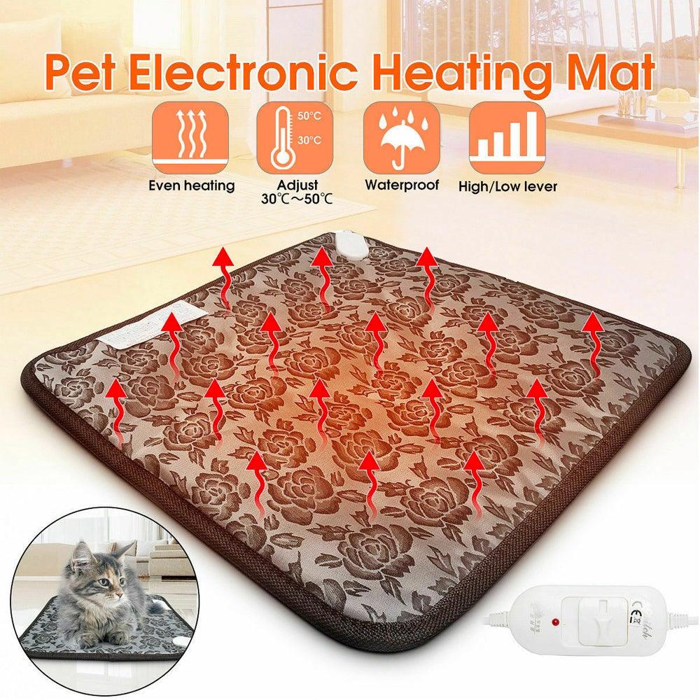 Almohadilla térmica impermeable para cama de mascotas con ajuste ajustable