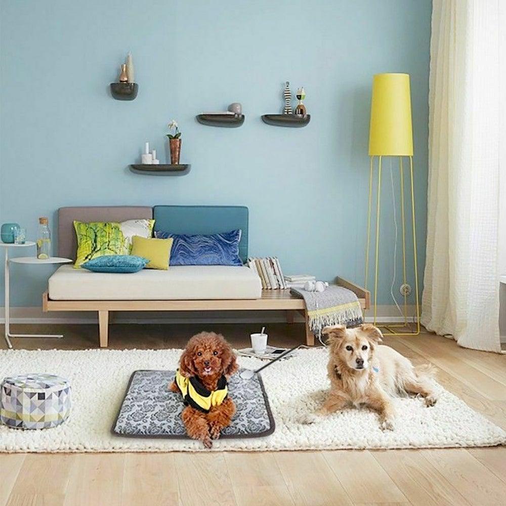 Almohadilla térmica impermeable para cama de mascotas con ajuste ajustable