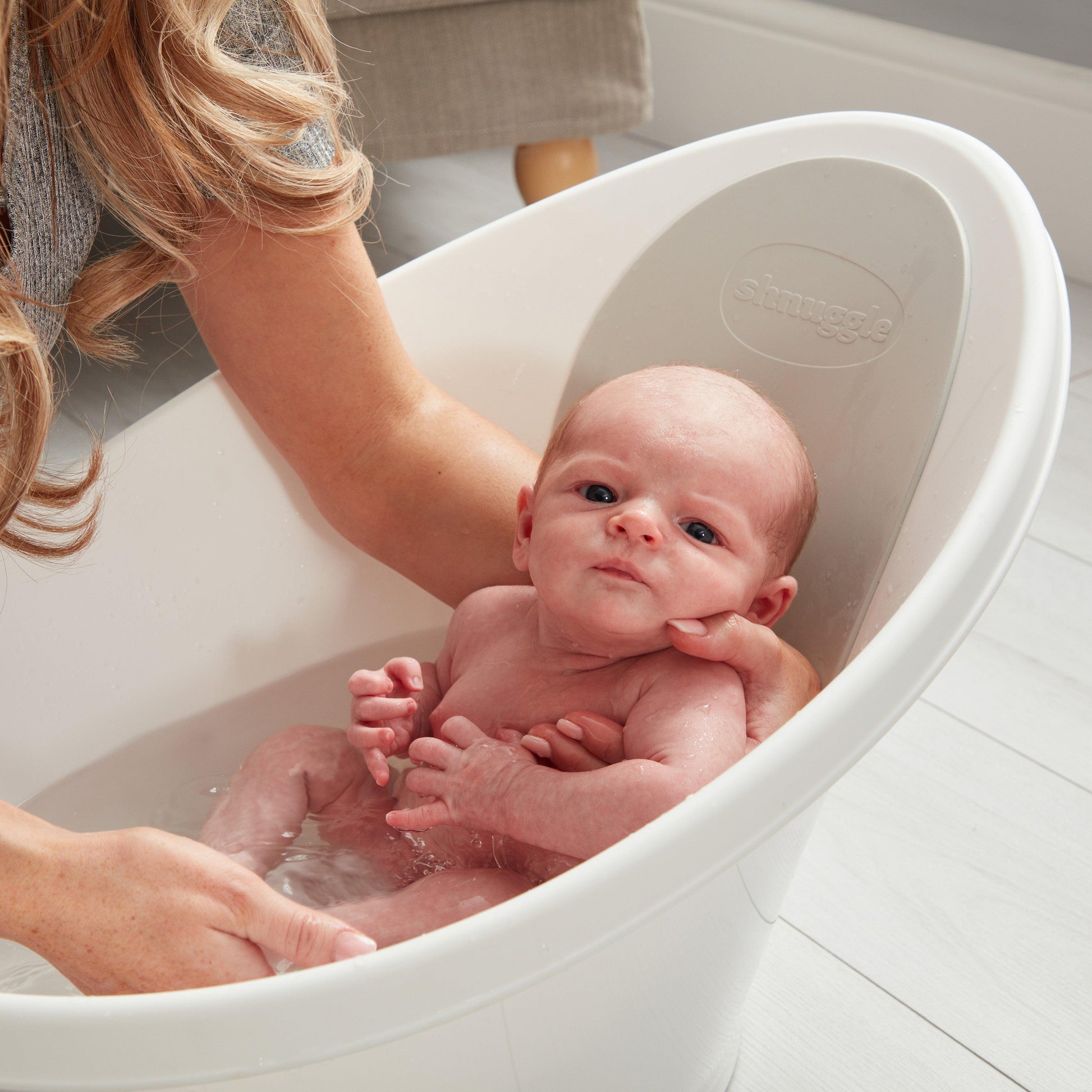 Baby Bath | Newborn Baby Bath Support with Bum Bump | Compact Bathtub for Babies | Bath Seat Suitable from Birth