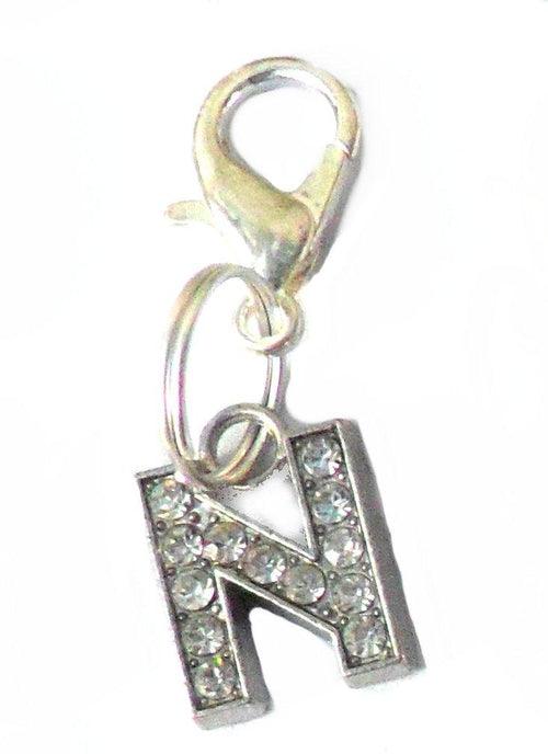 A-Z Crystal Letter Pet Charms