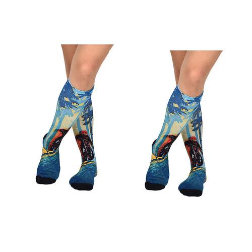 Calcetines Sierra Socks Forest Biker Pattern CoolMax, Colección Nature para