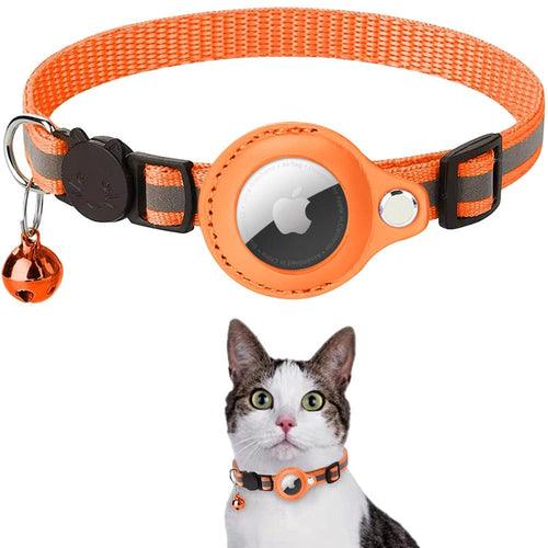 Estuche reflectante para collar Airtag para perros y gatos