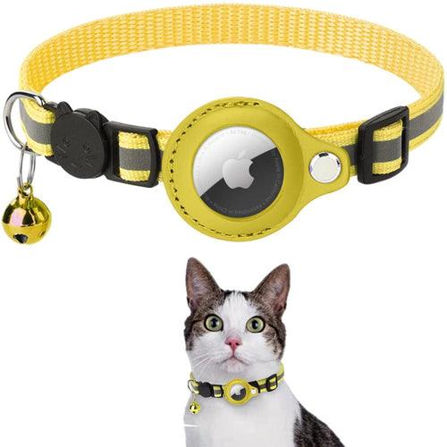 Estuche reflectante para collar Airtag para perros y gatos