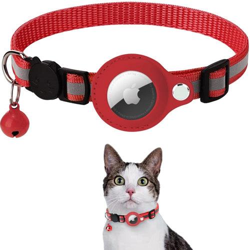 Estuche reflectante para collar Airtag para perros y gatos