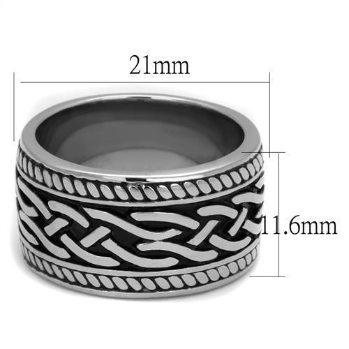 Anillos de acero inoxidable epoxi para hombre TK2239